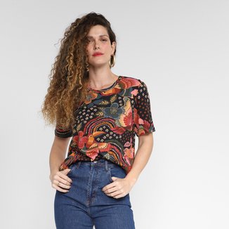 Camiseta Farm Borbotuka Feminina