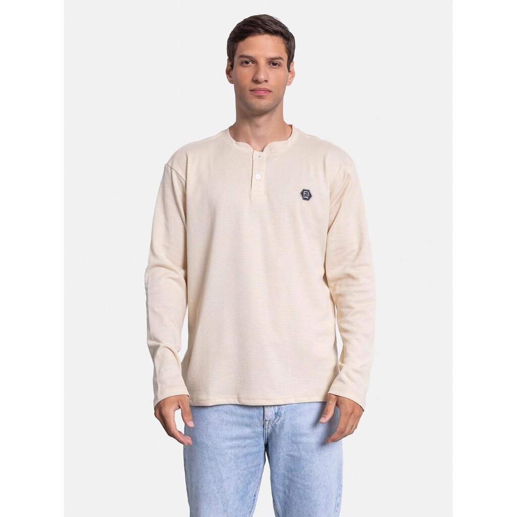 Camiseta Fatal Manga Longa Texturizada Masculino