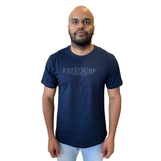 Camiseta Fatal Surf Masculina Estampada Serifa Em Puff