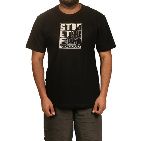 Camiseta Fatal Surf Masculina Estampada Street Zero Toque