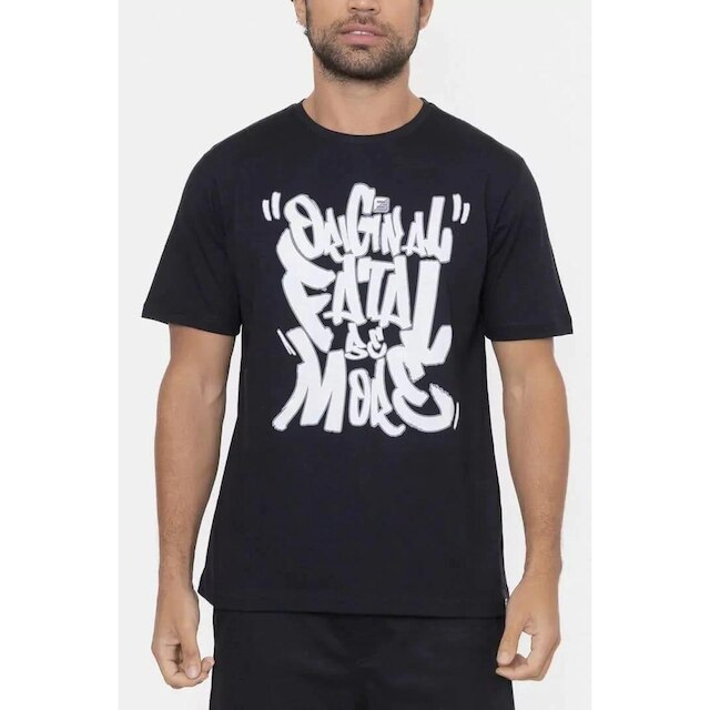 Camiseta Fatal Surf Regular Logo Sil Cotton Original Be More