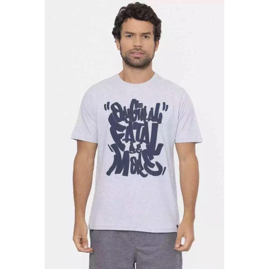 Camiseta Fatal Surf Regular Logo Sil Cotton Original Be More
