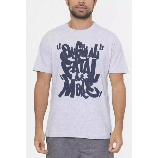 Camiseta Fatal Surf Regular Logo Sil Cotton Original Be More