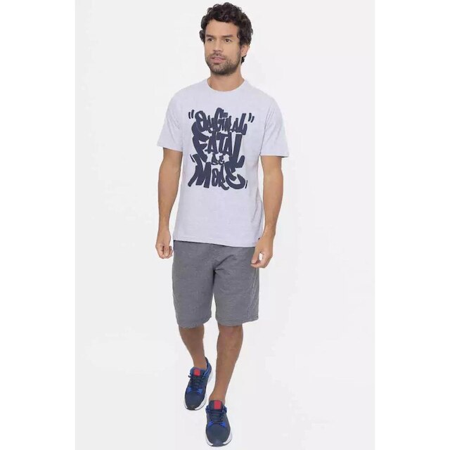 Camiseta Fatal Surf Regular Logo Sil Cotton Original Be More