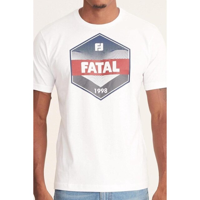 Camiseta Fatal Surf Regular Logo Silk Cotton 1998 Hexagon