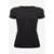Camiseta Feminina Aleatory Texturizada Básica Pret - Preto
