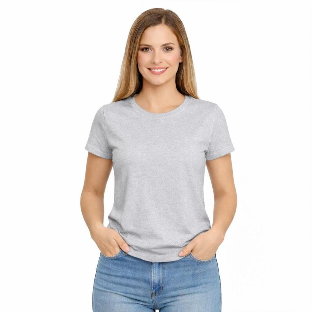 Camiseta Feminina Algodão Básica Casual Confortável Dia a Dia