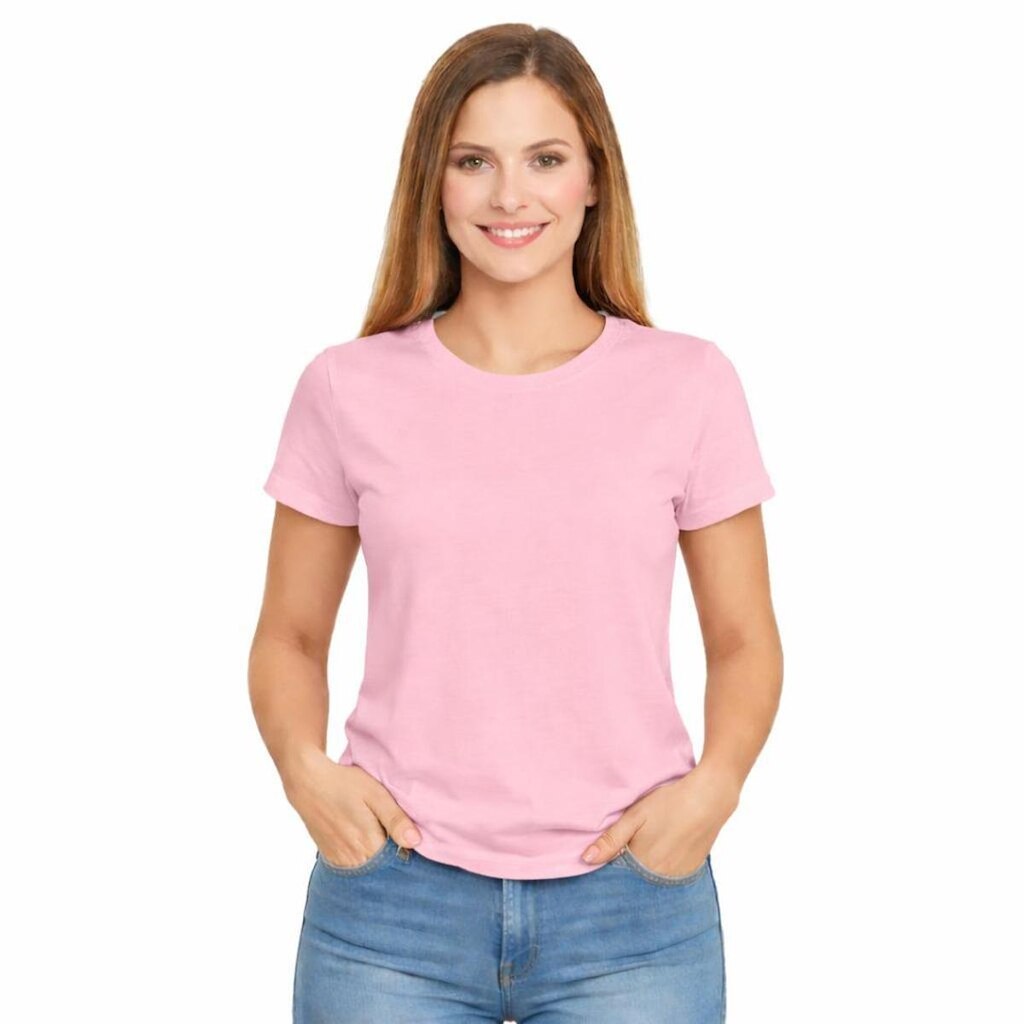 Camiseta Feminina Algodão Básica Casual Confortável Dia a Dia