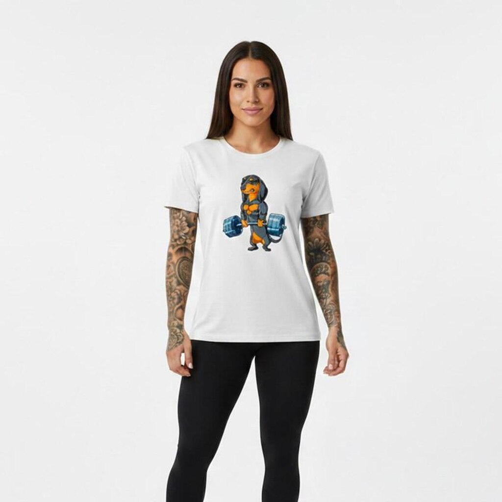 Camiseta Feminina Algodão Premium CACHORRINHO Dontshauder Treino