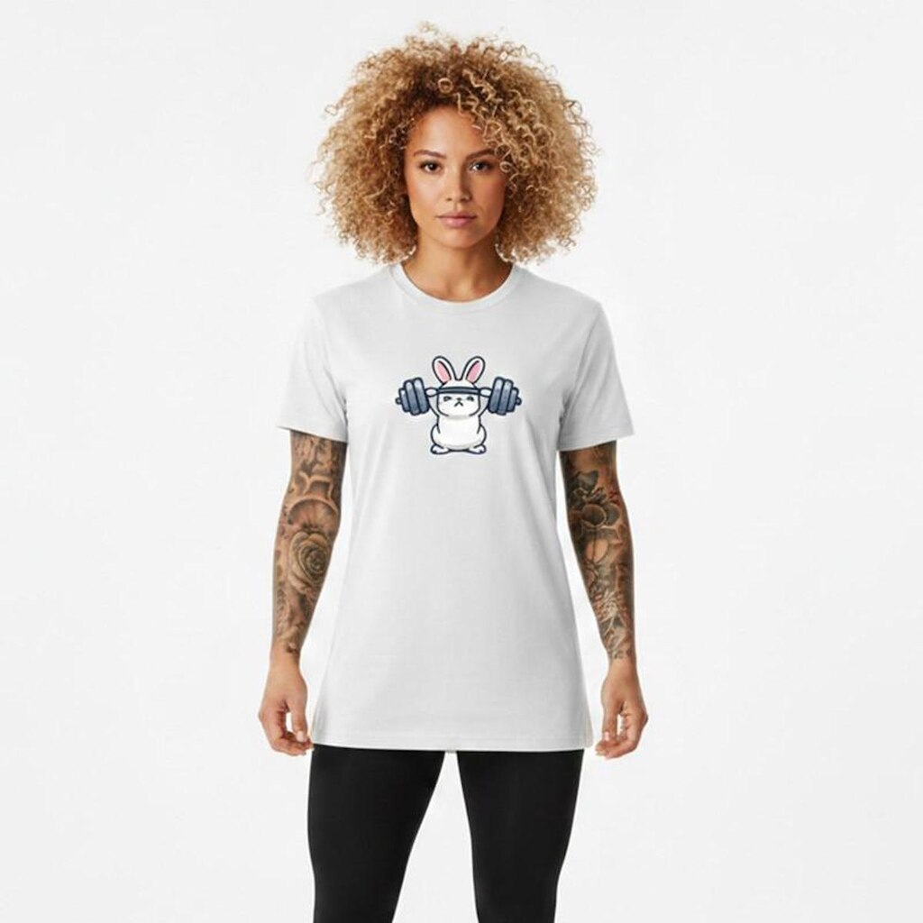 Camiseta Feminina Algodão Premium COELHO Treino