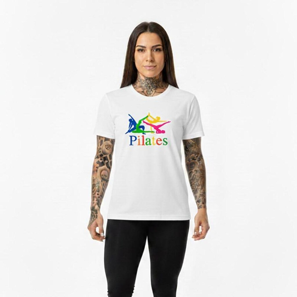Camiseta Feminina Algodão Premium PILATES Treino