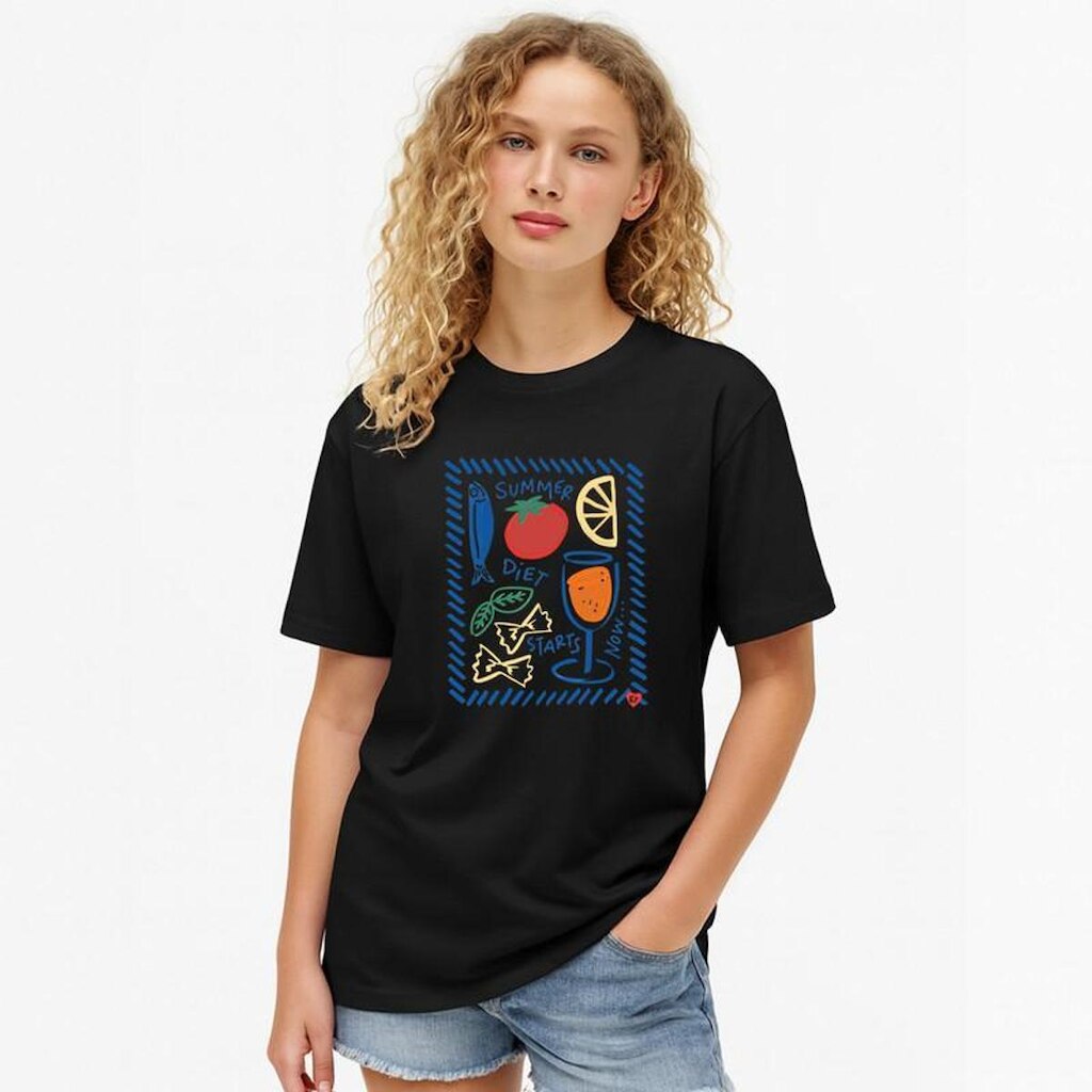 Camiseta Feminina Algodão Premium SUMMER DIET