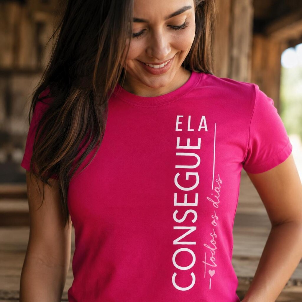 Camiseta Feminina Baby Look Malha Premium Básica Casual Dia Dia