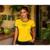 Camiseta Feminina Brasil Copa 2026Estilo Casual Tecido Premium Poliéster e Viscose - Amarelo