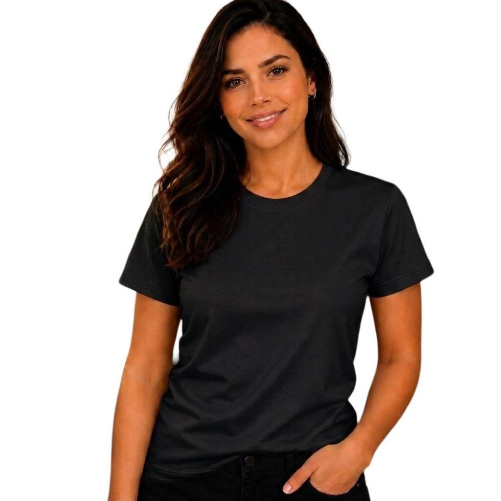 Camiseta Feminina de Algodão Blusa Basica Academia Trabalho