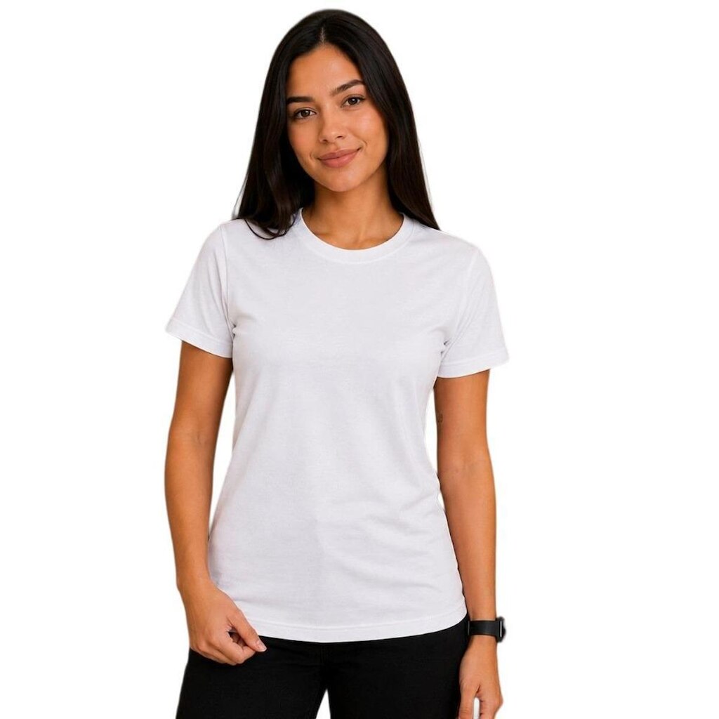 Camiseta Feminina de Algodão Blusa Basica Academia Trabalho