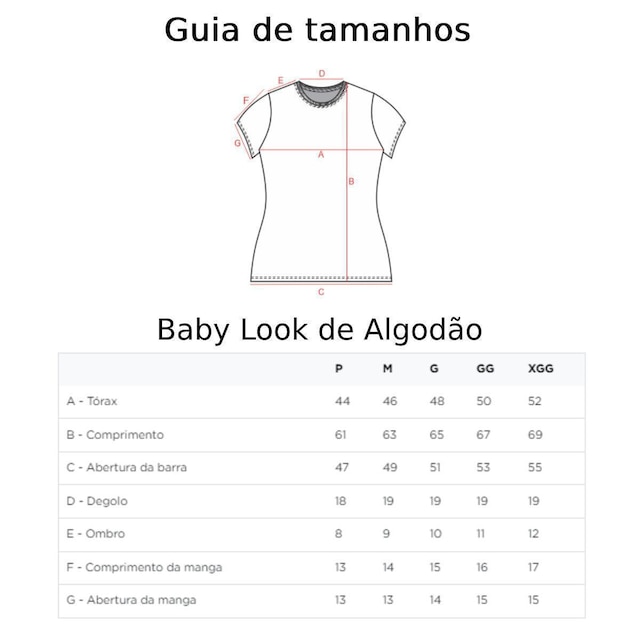 Camiseta Feminina de Algodão Premium Baby Look Básica Lisa