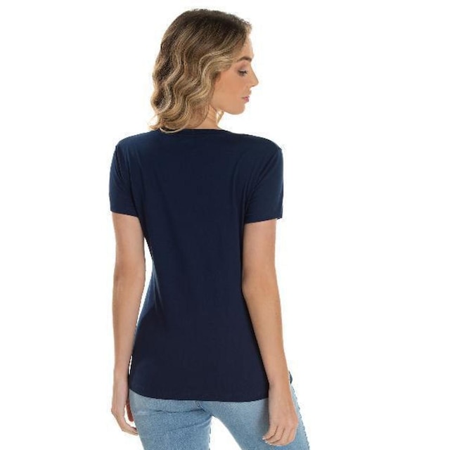 Camiseta Feminina de Algodão Premium Baby Look Básica Lisa