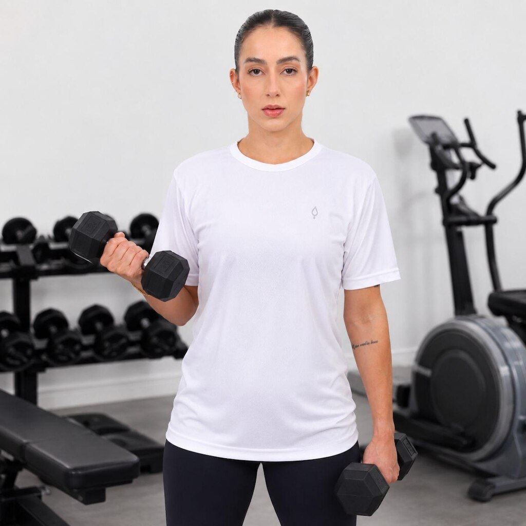 Camiseta Feminina Dry Manga Curta Treino Academia Blusa