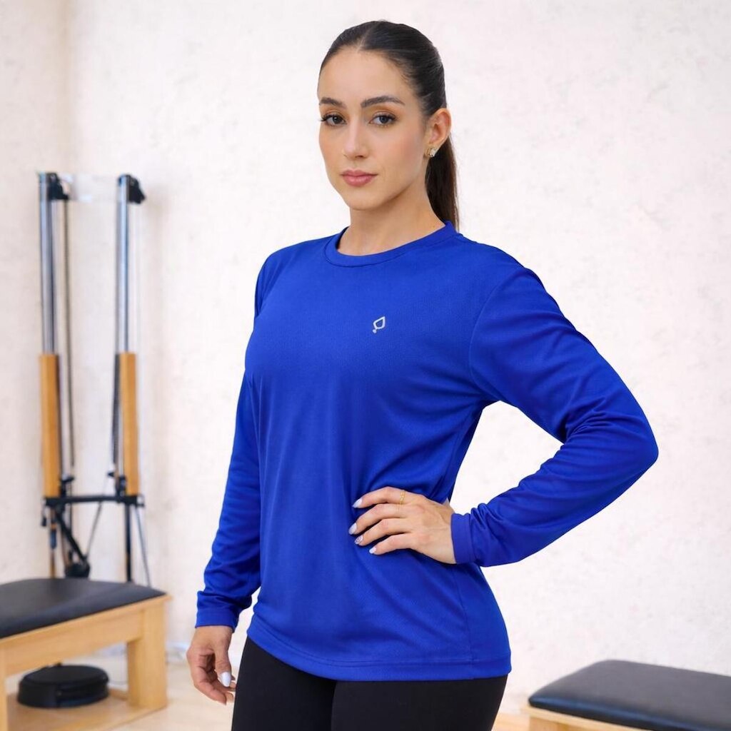 Camiseta Feminina Dry Manga Longa Treino Academia Blusa