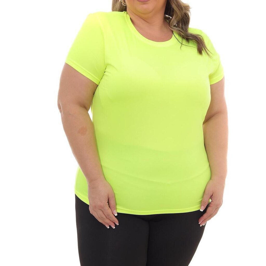 Camiseta Feminina Dry Plus Size Poliester Academia