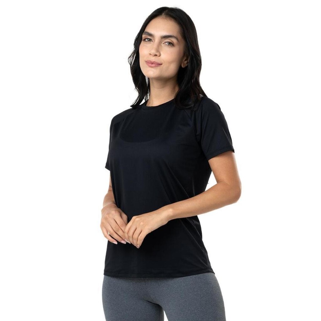 Camiseta Feminina Dry Poliamida Raglan