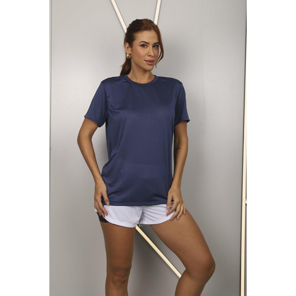 Camiseta Feminina Dry Respirável Poliéster
