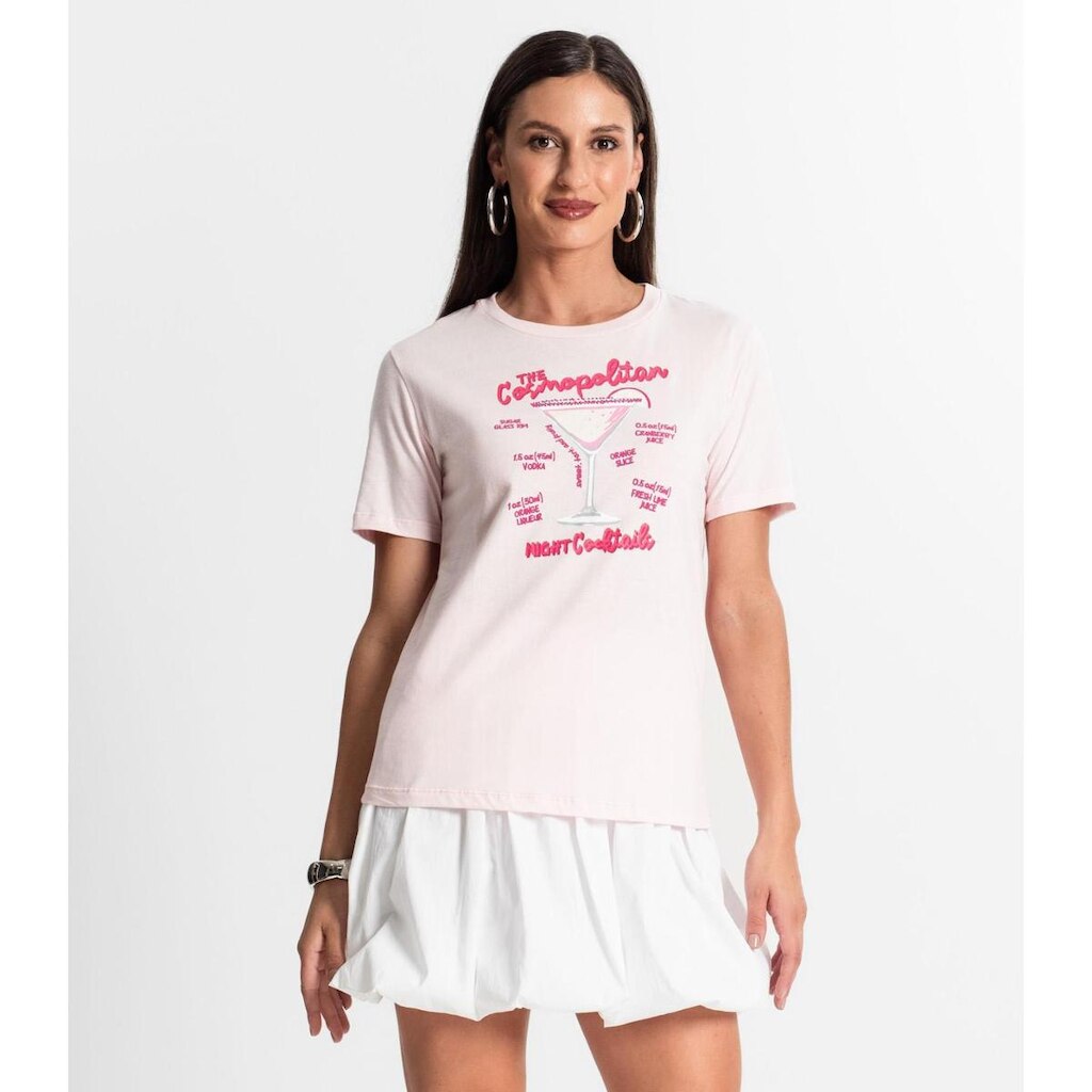 Camiseta Feminina Em Meia Malha Rovitex Rosa