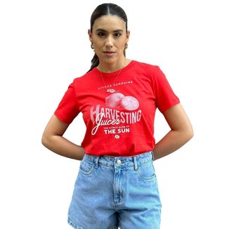 Camiseta Feminina Estampada Harvesting Juices Colcci