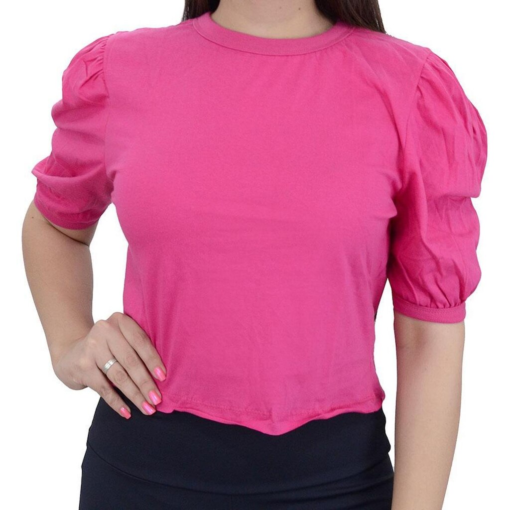 Camiseta Feminina LZT Cropped Pink - 2372