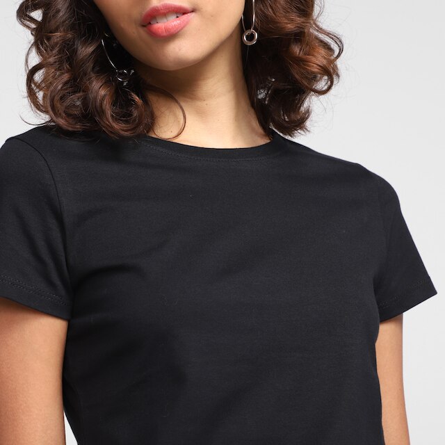 Camiseta Feminina Malwee Baby Look Manga Curta