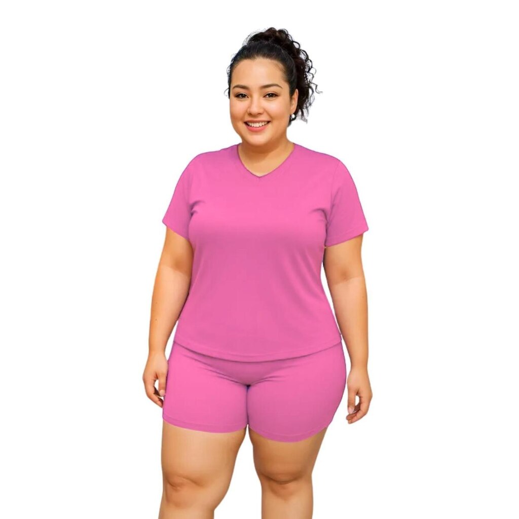 Camiseta Feminina Manga Curta Dry Fitness Academia Plus Size