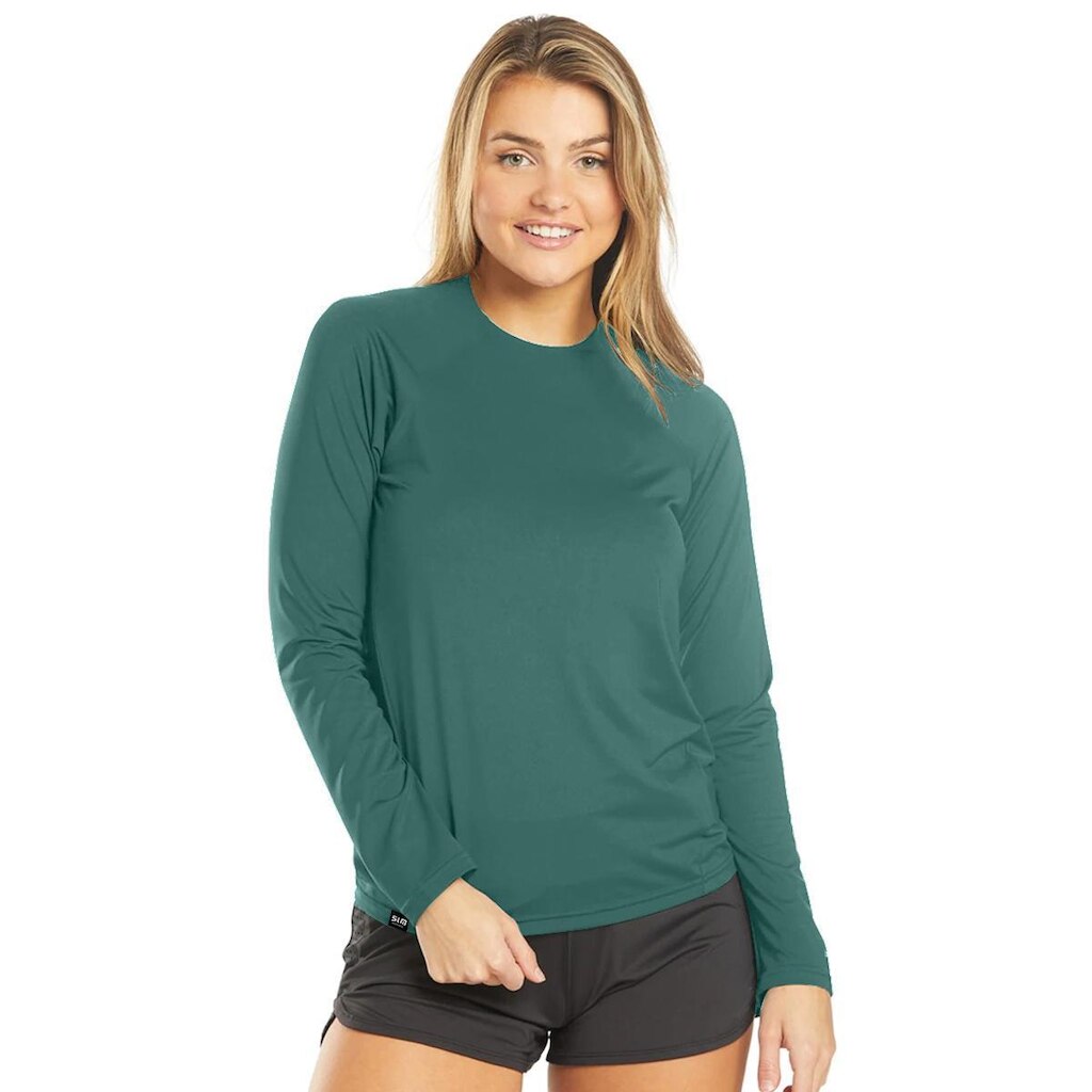 Camiseta Feminina Manga Longa UV Conforto Slim Fitness
