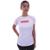 Camiseta Feminina Raglan Proteção UV 50 Academia Verão Adulto Esporte Mechler - Branco