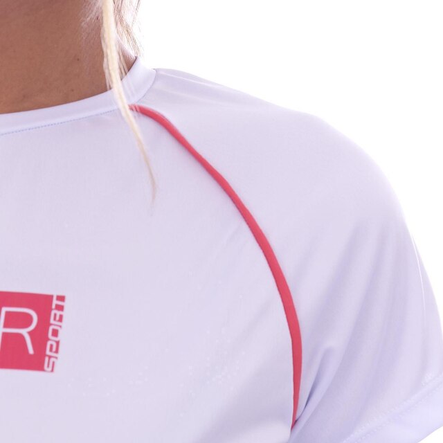 Camiseta Feminina Raglan Proteção UV 50 Academia Verão Adulto Esporte Mechler