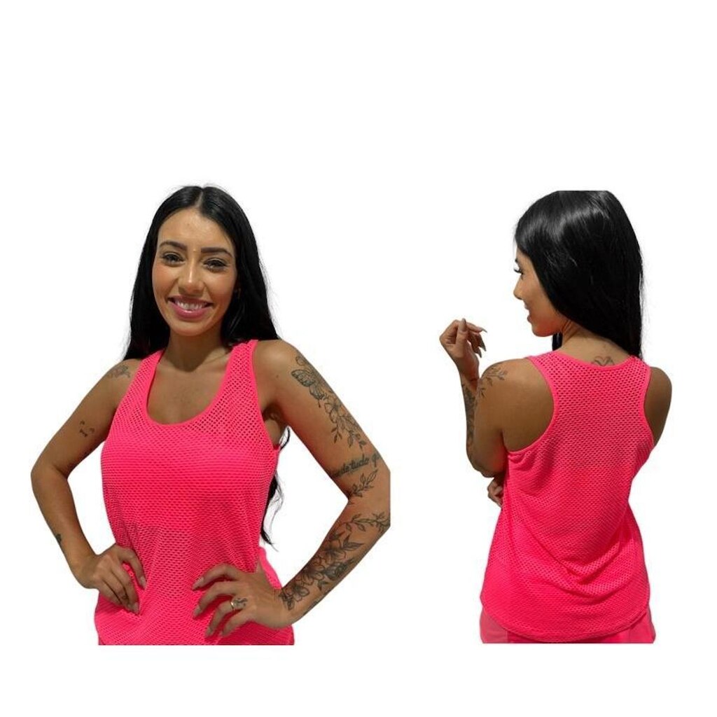 camiseta feminina regata tela blusa para treino