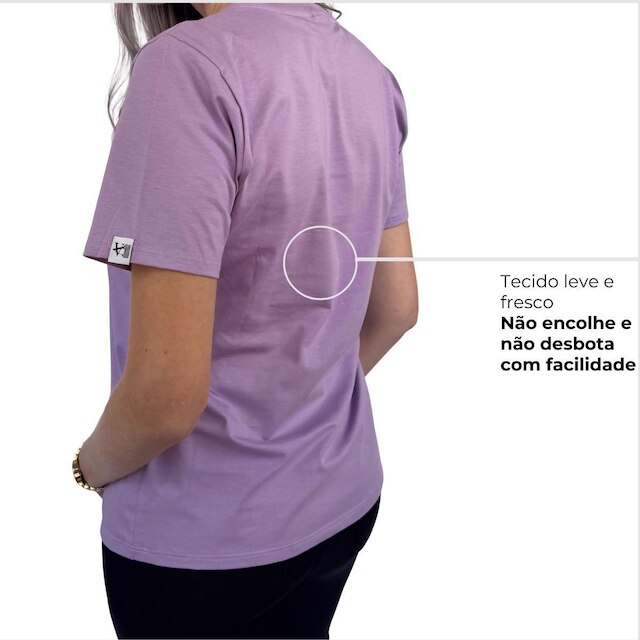 Camiseta Feminina T-Shirt Básica Lisa Premium Valansuelo