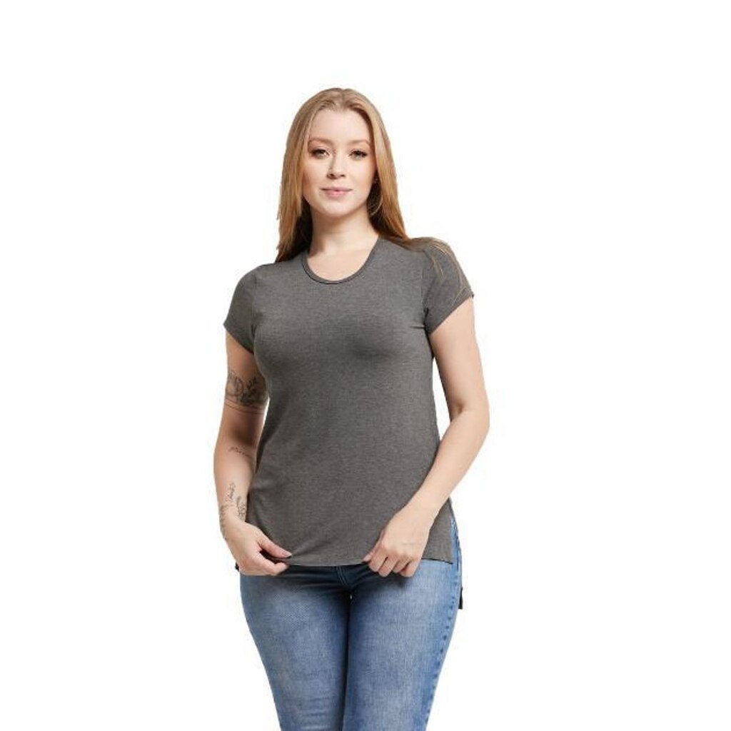 Camiseta Feminina T-shirt Viscolycra Tampa Bumbum Mulet C8-ROSA-P