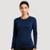 Camiseta Feminina Térmica UV Manga Longa para Academia e Esporte Alta Performance e Mobilidade - Marinho