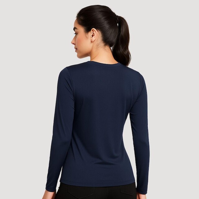 Camiseta Feminina Térmica UV Manga Longa para Academia e Esporte Alta Performance e Mobilidade