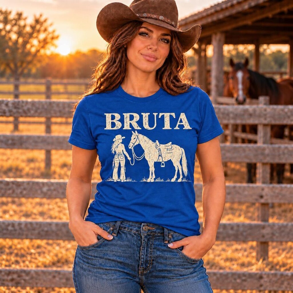 Camiseta Femininas Estampa Bruta