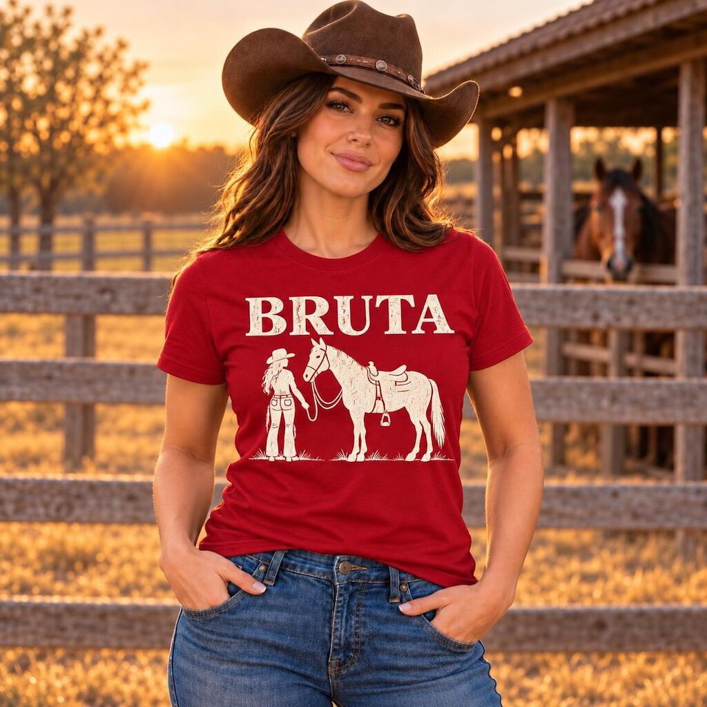 Camiseta Femininas Estampa Bruta