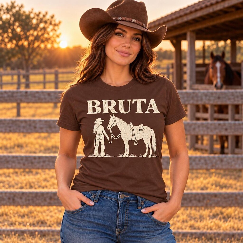 Camiseta Femininas Estampa Bruta