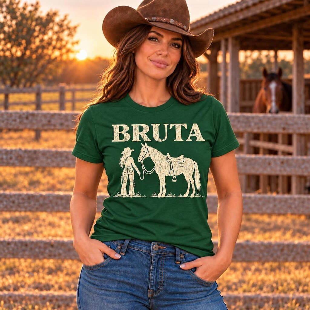 Camiseta Femininas Estampa Bruta