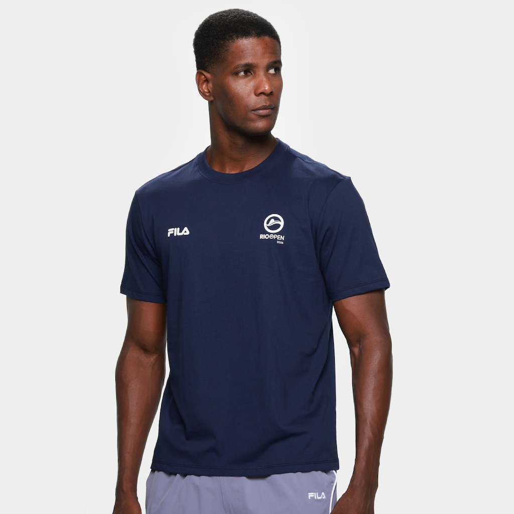 Camiseta Fila Comfort Selo Rio Open 26 Masculina