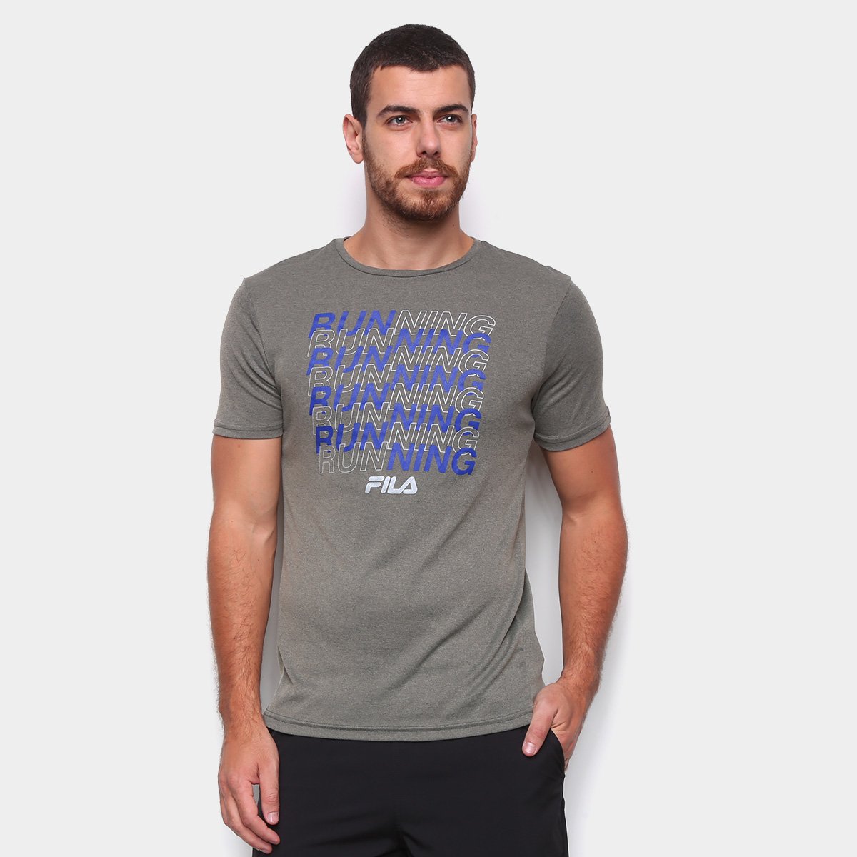 Camiseta Fila Run PA Print Masculina - Mescla é ruim? Camiseta Fila Run PA Print Masculina - Mescla é boa?