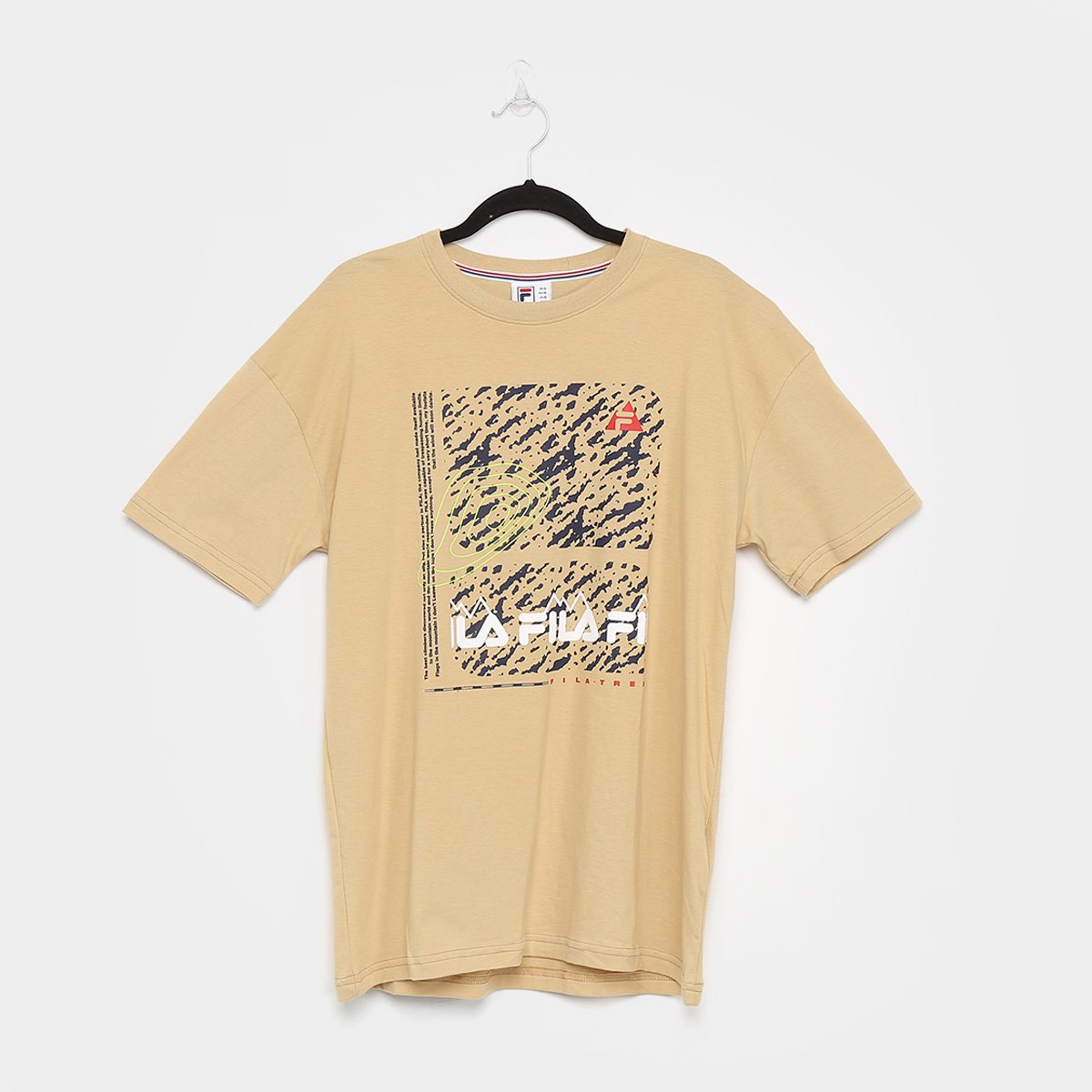 Camiseta Fila Texture Masculina - Caramelo é ruim? Camiseta Fila Texture Masculina - Caramelo é boa?