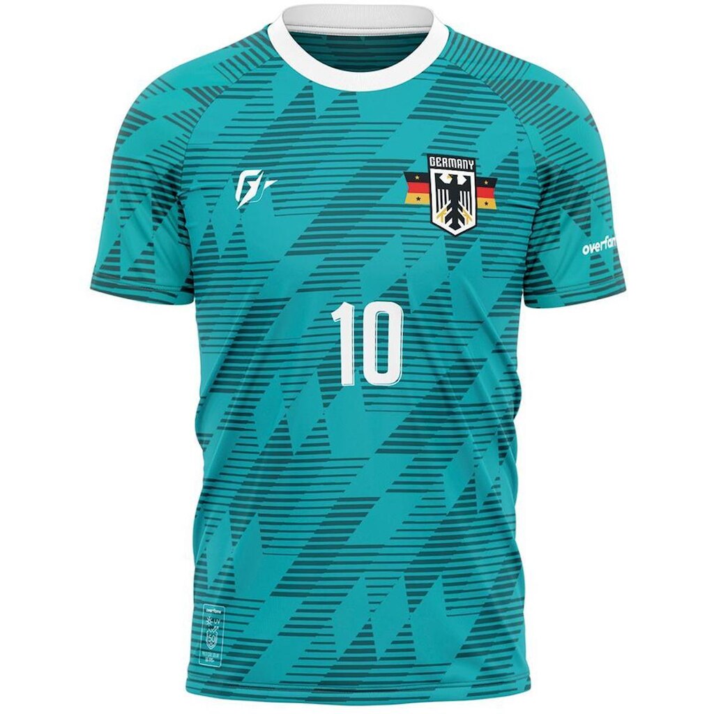 Camiseta Filtro UV Alemanha Verde Copa Torcedor Retrô