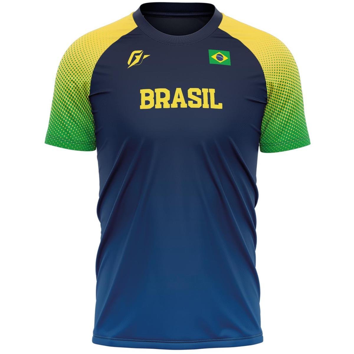 Camiseta Filtro UV BR OverFame Azul Menor preço em Camiseta Filtro UV BR OverFame Azul