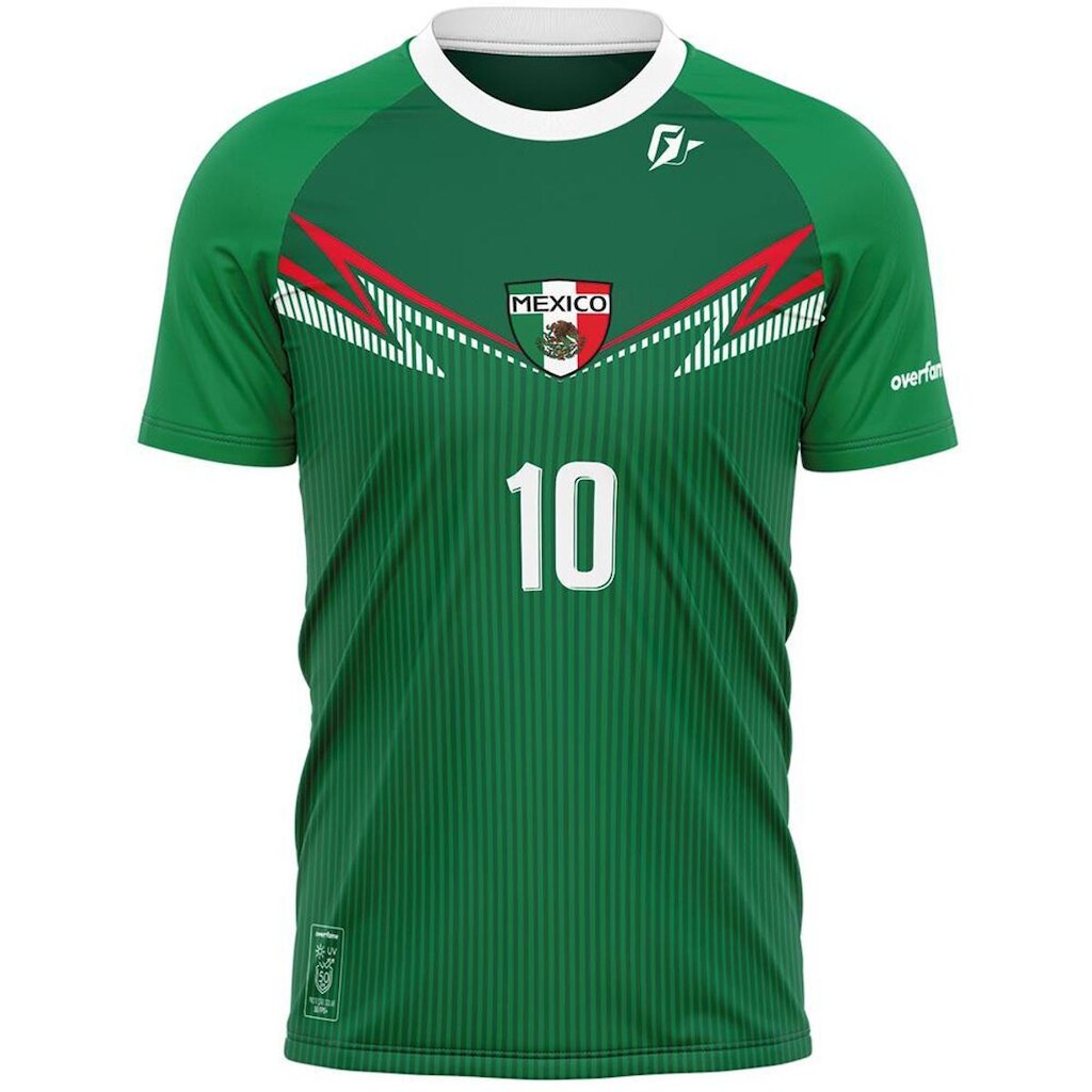 Camiseta Filtro UV México Copa Torcedor Retrô